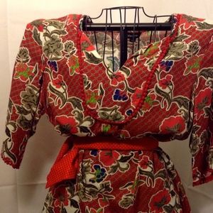 Vintage Shirt embroidered amazing detail INDIA top